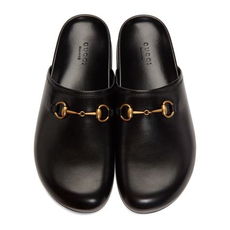 gucci black new river clog loafers|women's gucci loafers.